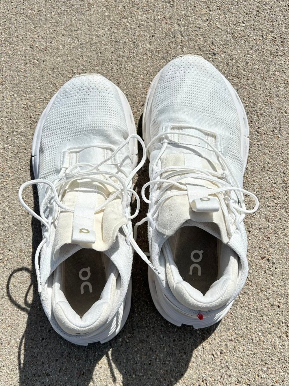 On Running Cloudnova 2 Women's Sneakers in White/grey/yellow - Size 8.5